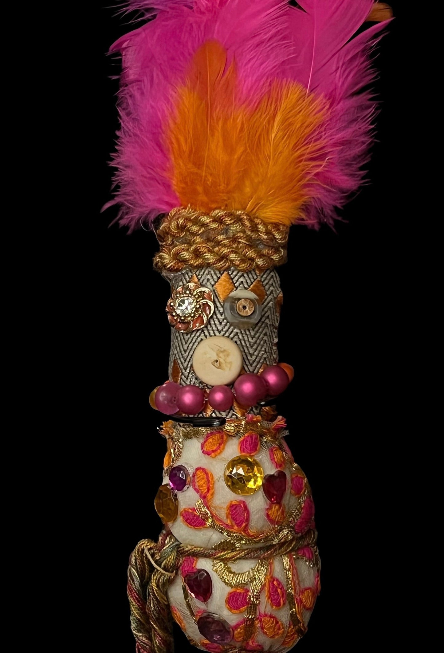 Handcrafted New Orleans Voodoo Doll + Open the Way for Love + JuJu + Cleansed and Blessed + Poppet + Sells for More in Galleries! + Vodou