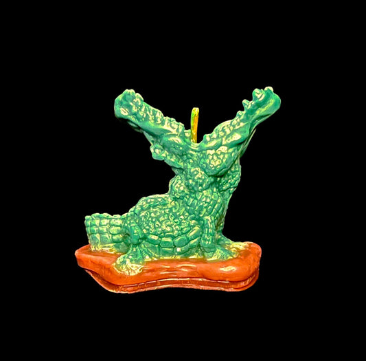 Alligator Biting Candle + New Orleans Voodoo + Hoodoo + Conjure
