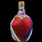 Ezili Freda + Erzulie Freda + Sequined Boutey / Bottle + Made in Haiti + Haitian Spiritual Art + One of a Kind