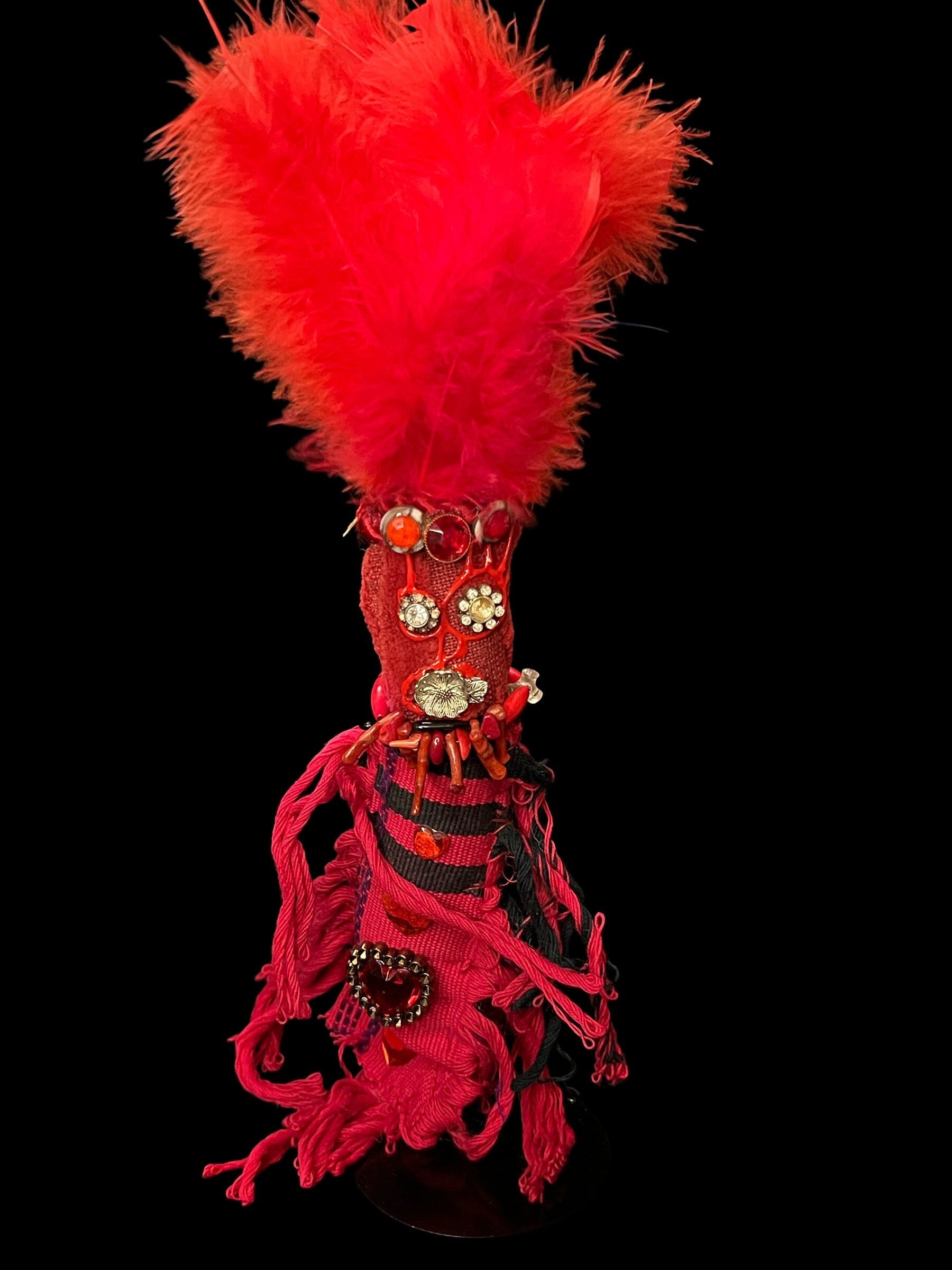 Handcrafted New Orleans Voodoo Passionate Love Doll + Sex + JuJu + Cleansed and Blessed + Poppet + Sells for More in Galleries! + Vodou