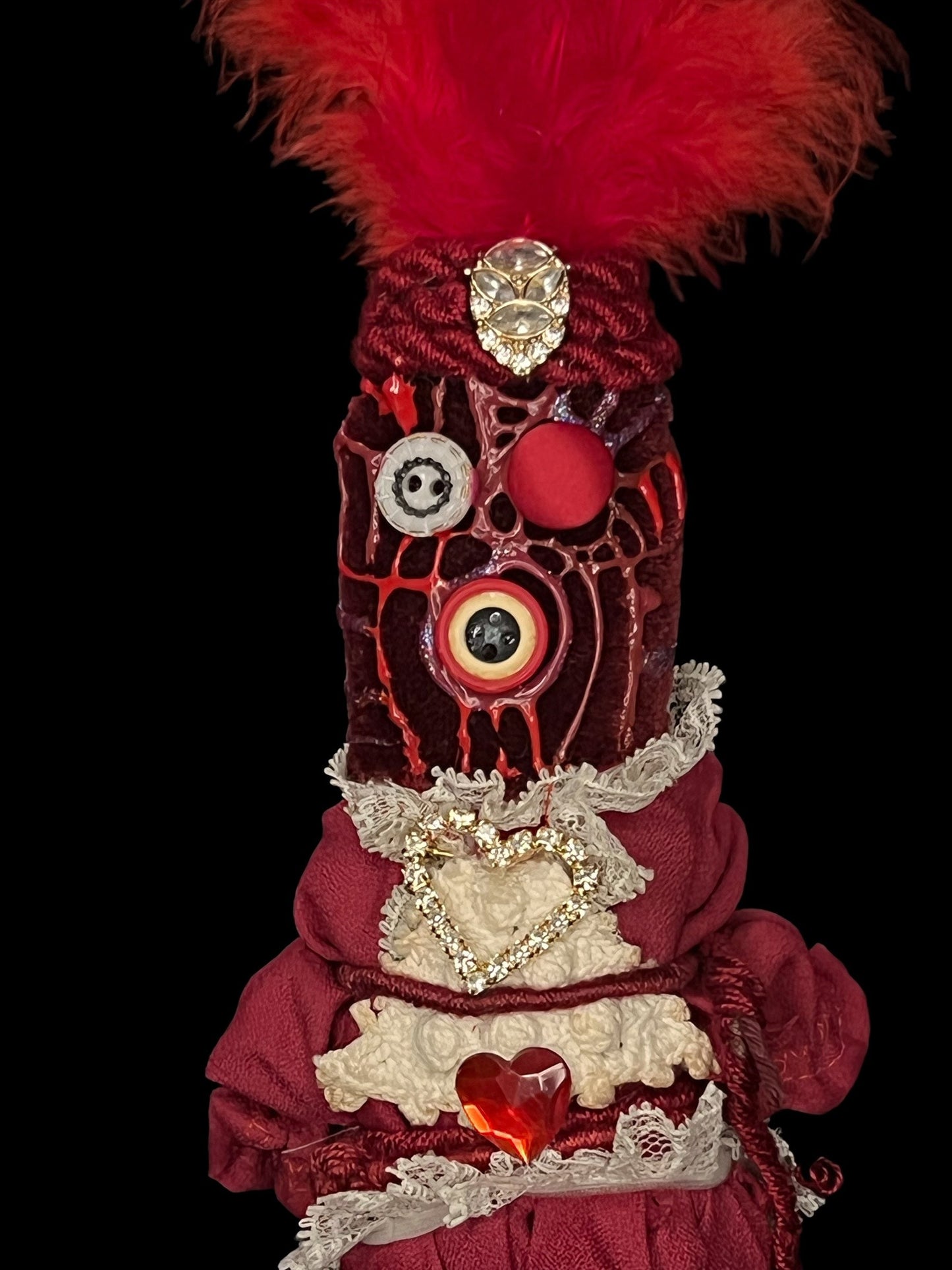 Handcrafted New Orleans Passionate Love Voodoo Doll + Love + JuJu + Cleansed and Blessed + Poppet + Sells for More in Galleries! + Vodou