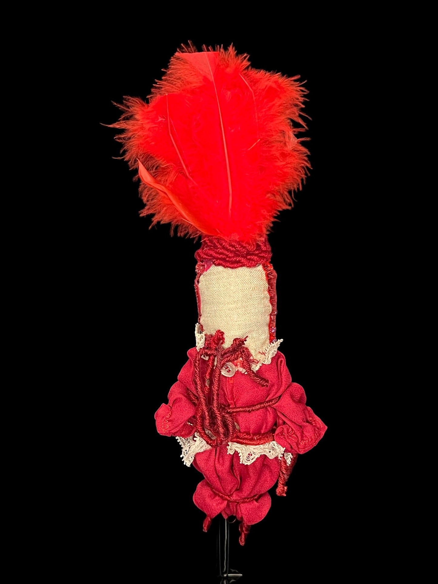 Handcrafted New Orleans Passionate Love Voodoo Doll + Love + JuJu + Cleansed and Blessed + Poppet + Sells for More in Galleries! + Vodou