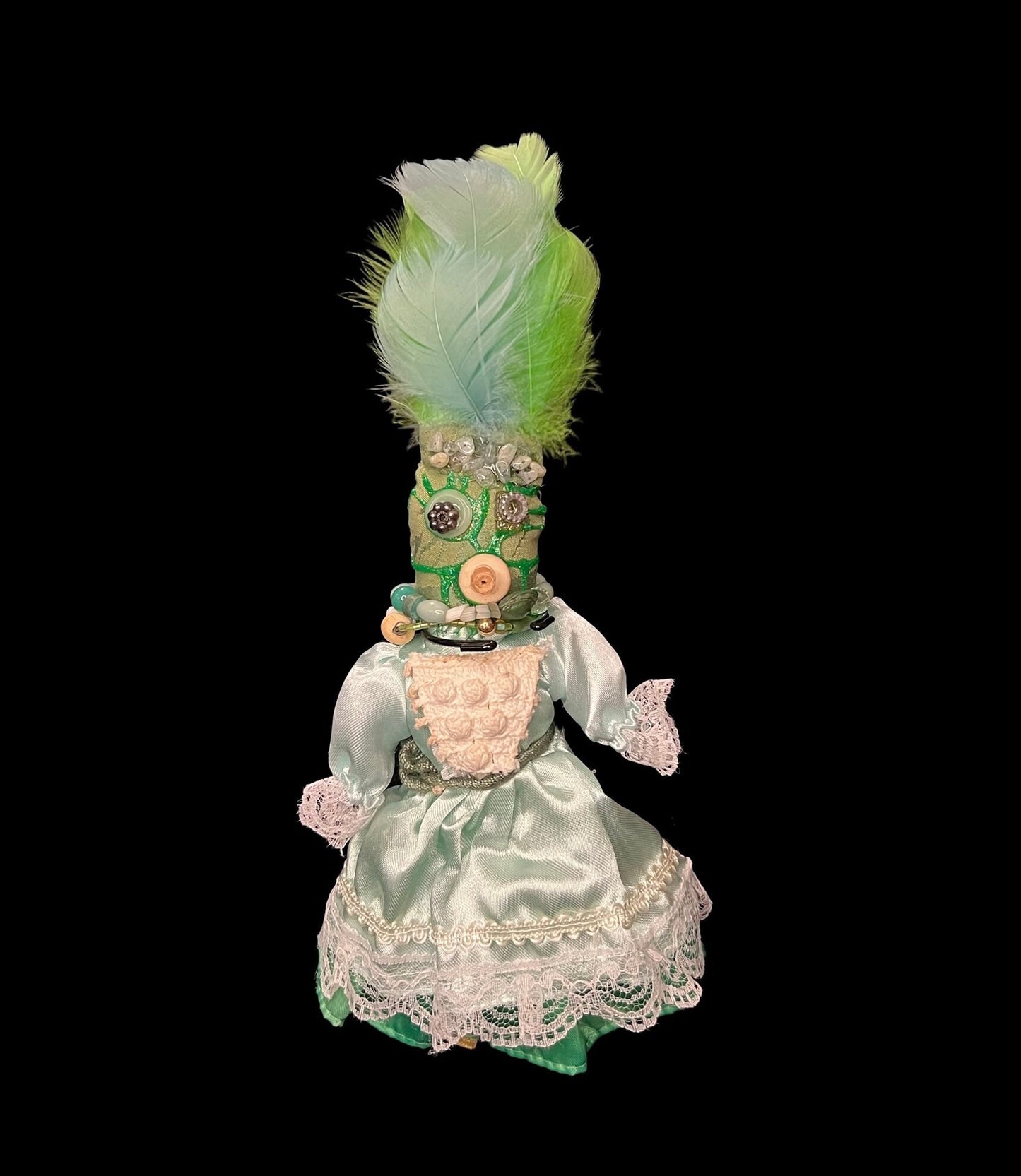 Handcrafted New Orleans Voodoo Doll + Money + JuJu + Cleansed and Blessed + Poppet + Sells for More in Galleries! + Vodou