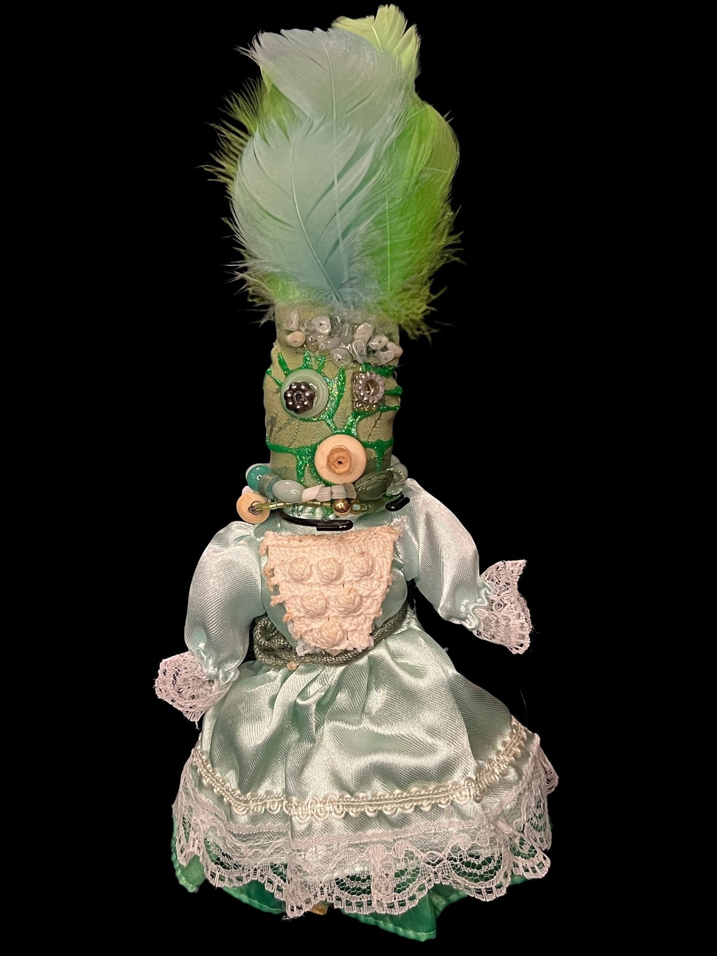Handcrafted New Orleans Voodoo Doll + Money + JuJu + Cleansed and Blessed + Poppet + Sells for More in Galleries! + Vodou