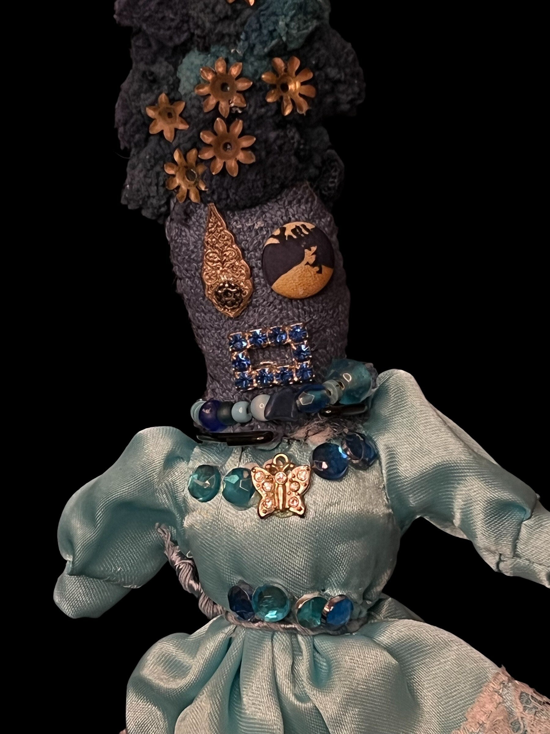 Handcrafted New Orleans Voodoo Doll + JuJu + Cleansed and Blessed + Poppet + Sells for More in Galleries! + Vodou