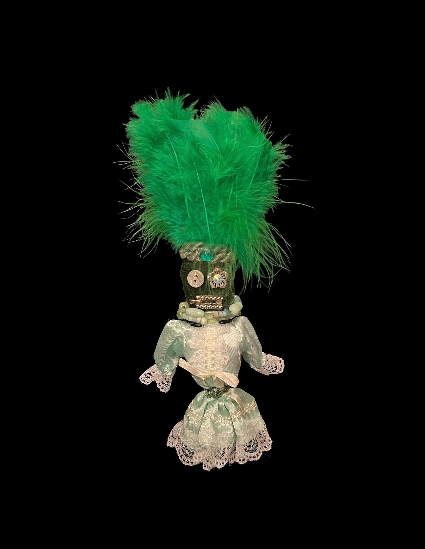 Handcrafted New Orleans Voodoo Doll + Money + JuJu + Cleansed and Blessed + Poppet + Sells for More in Galleries!