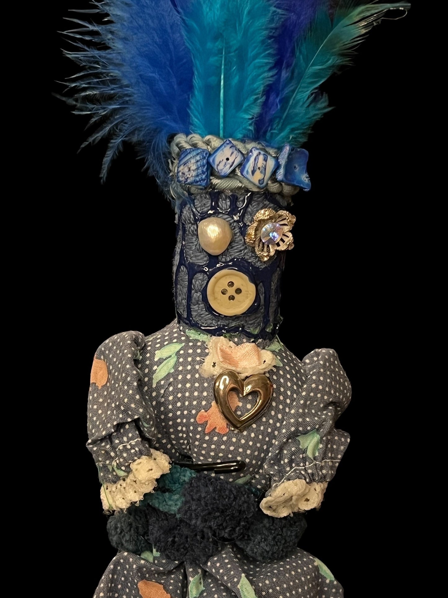 Handcrafted New Orleans Voodoo Doll + Peace + Law Keep Away + JuJu + Cleansed and Blessed + Poppet + Sells for More in Galleries! + Vodou
