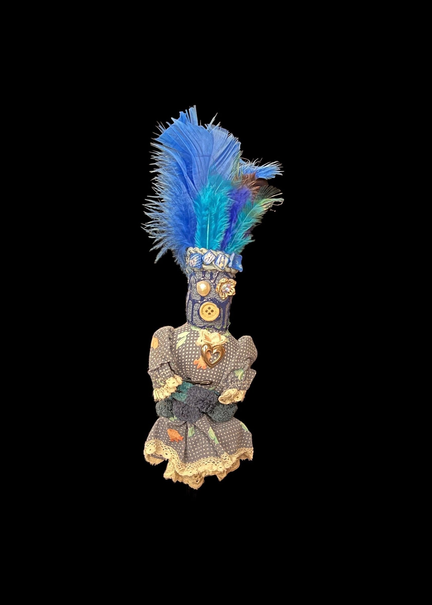 Handcrafted New Orleans Voodoo Doll + Peace + Law Keep Away + JuJu + Cleansed and Blessed + Poppet + Sells for More in Galleries! + Vodou