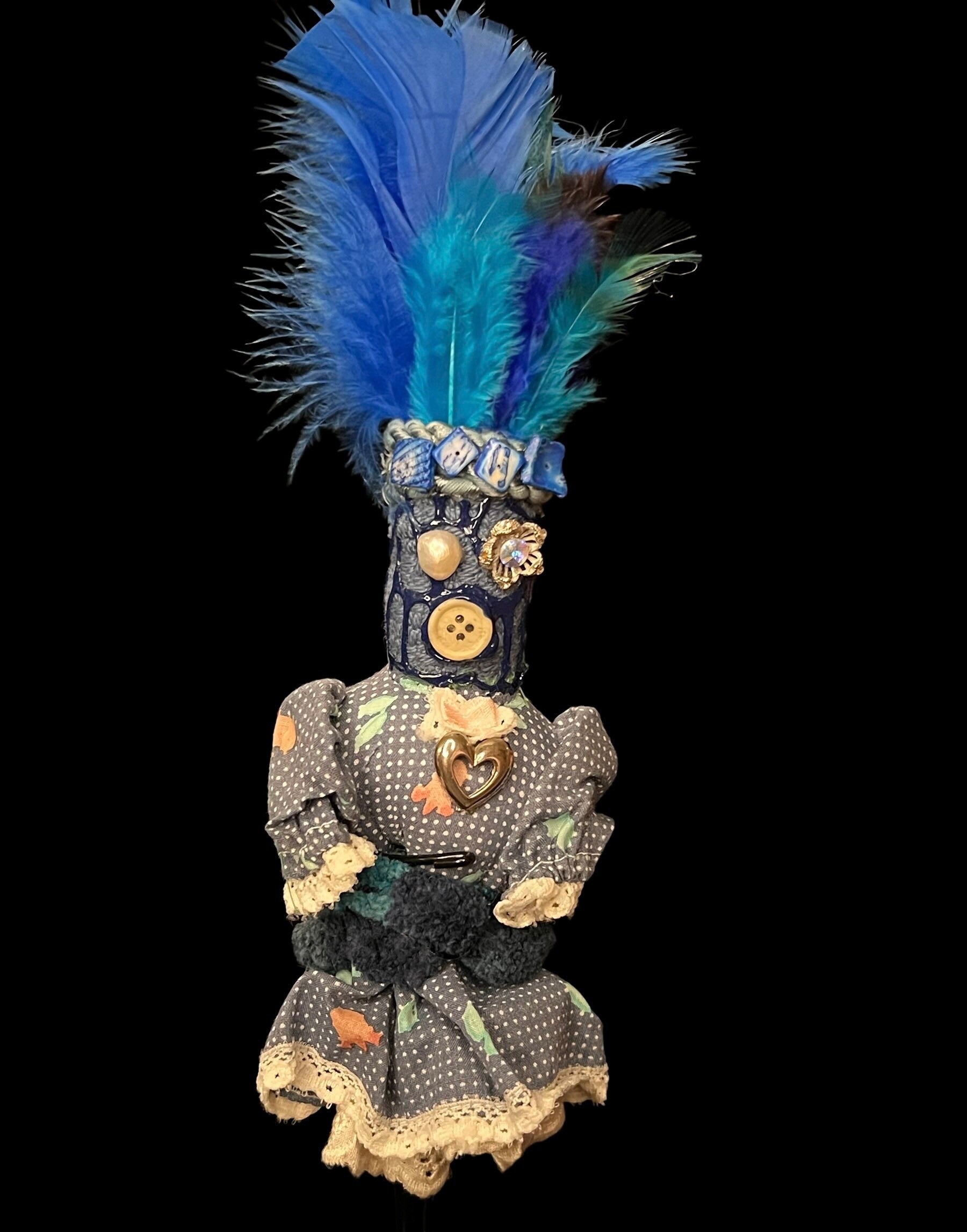 Handcrafted New Orleans Voodoo Doll + Peace + Law Keep Away + JuJu + Cleansed and Blessed + Poppet + Sells for More in Galleries! + Vodou
