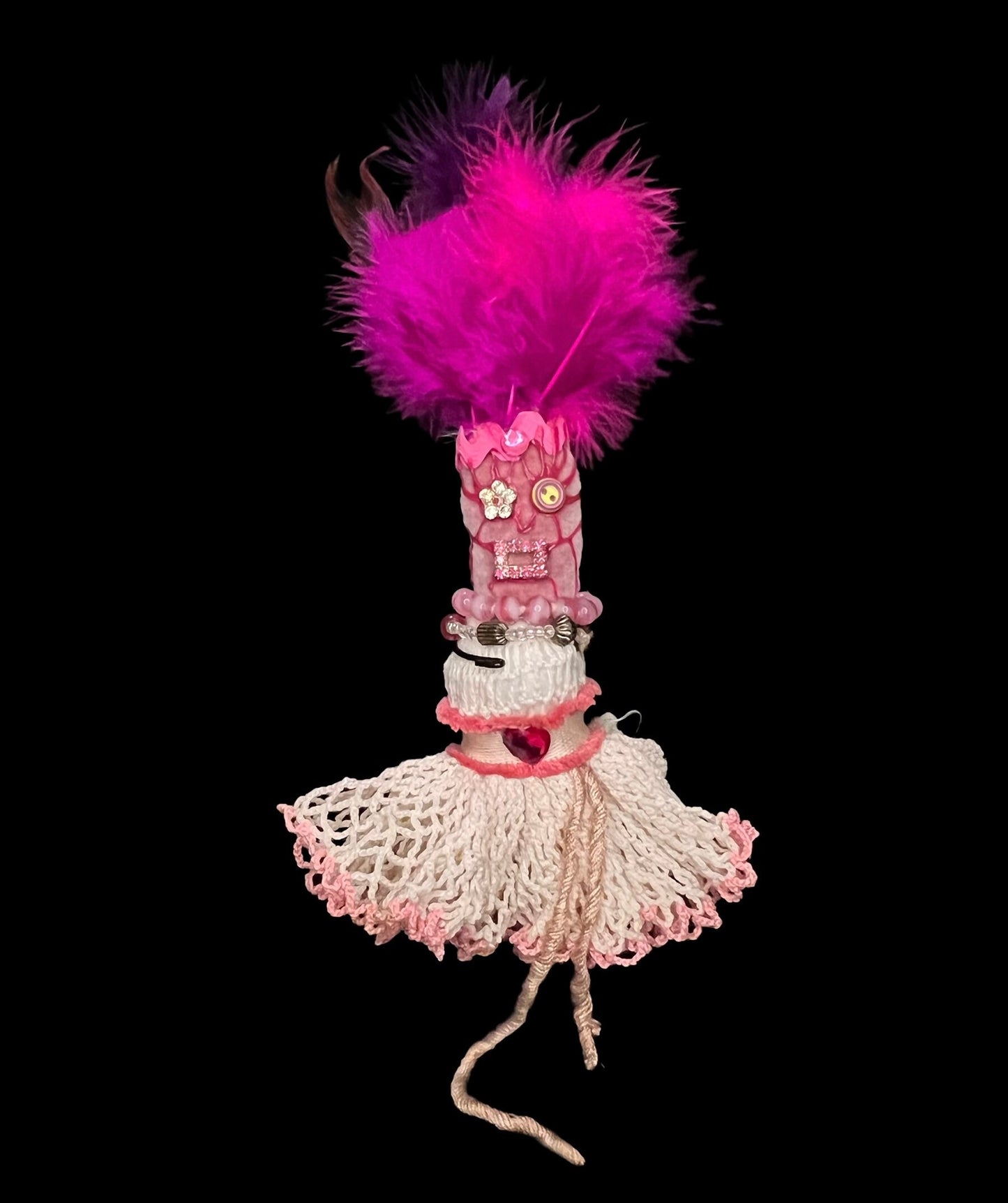 Handcrafted New Orleans Love Voodoo Doll + JuJu + Cleansed and Blessed + Poppet + Sells for More in Galleries! + Vodou