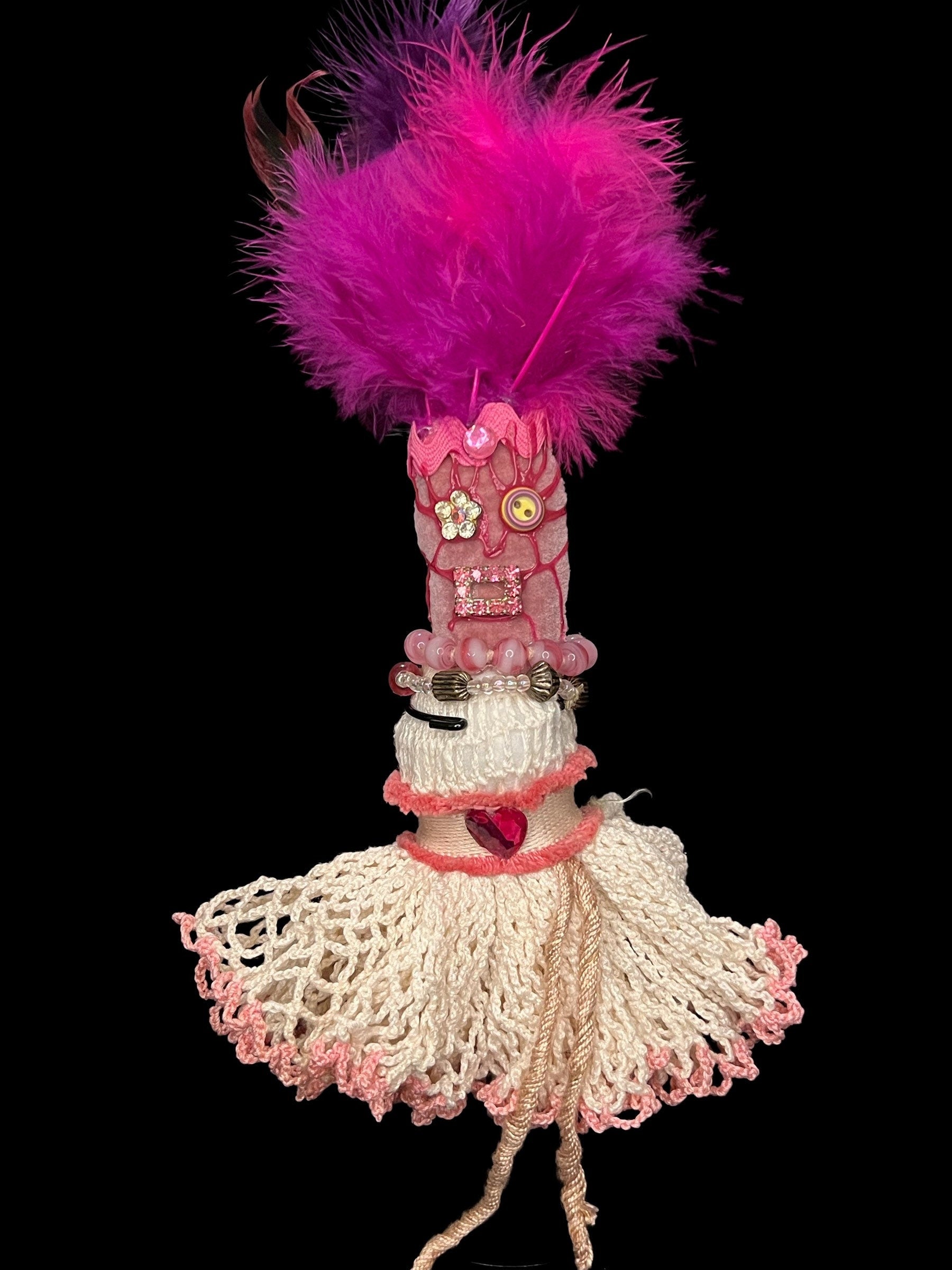 Handcrafted New Orleans Love Voodoo Doll + JuJu + Cleansed and Blessed + Poppet + Sells for More in Galleries! + Vodou