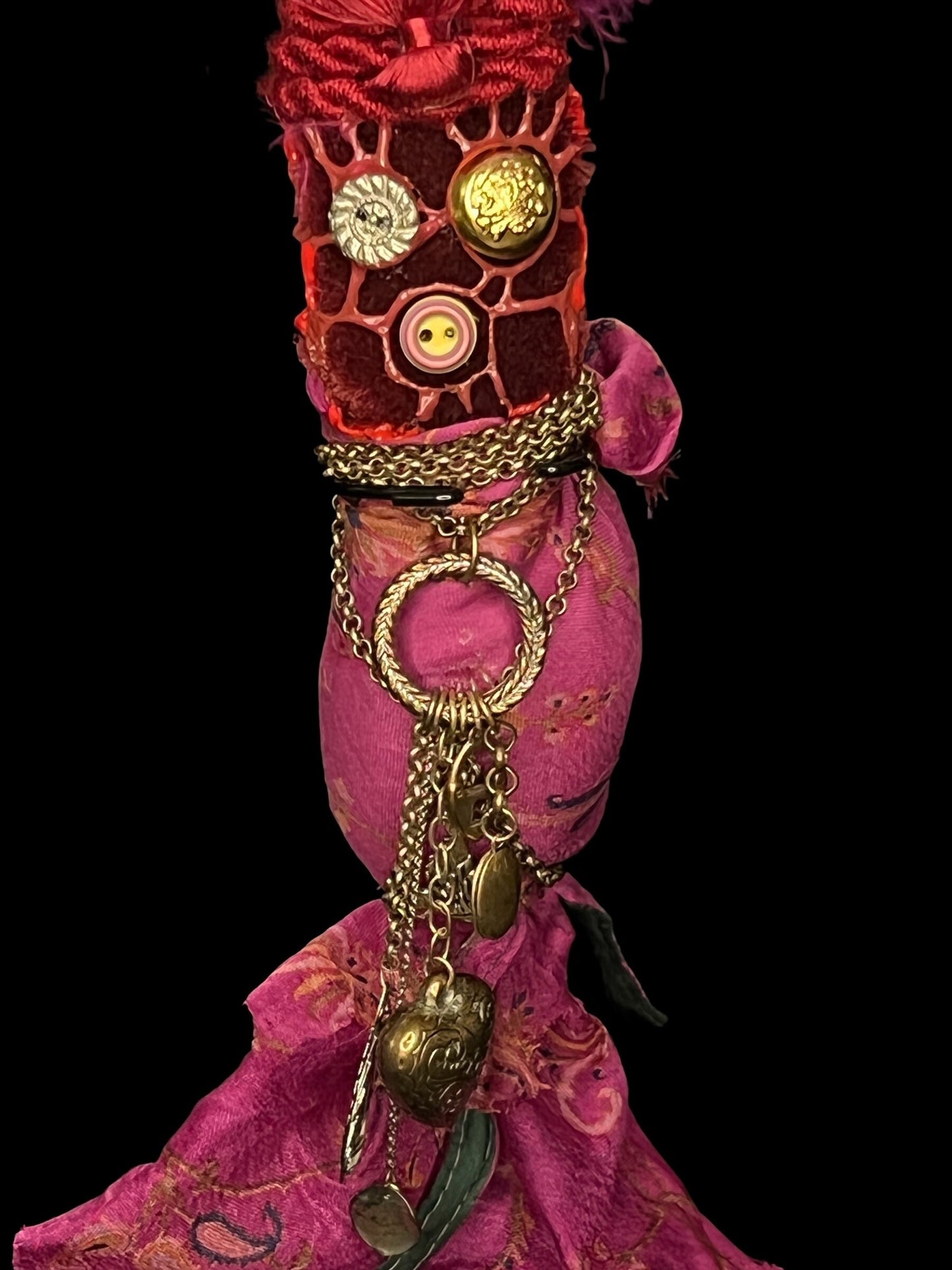 Handcrafted New Orleans Love Voodoo Doll + JuJu + Cleansed and Blessed + Poppet + Sells for More in Galleries! + Vodou