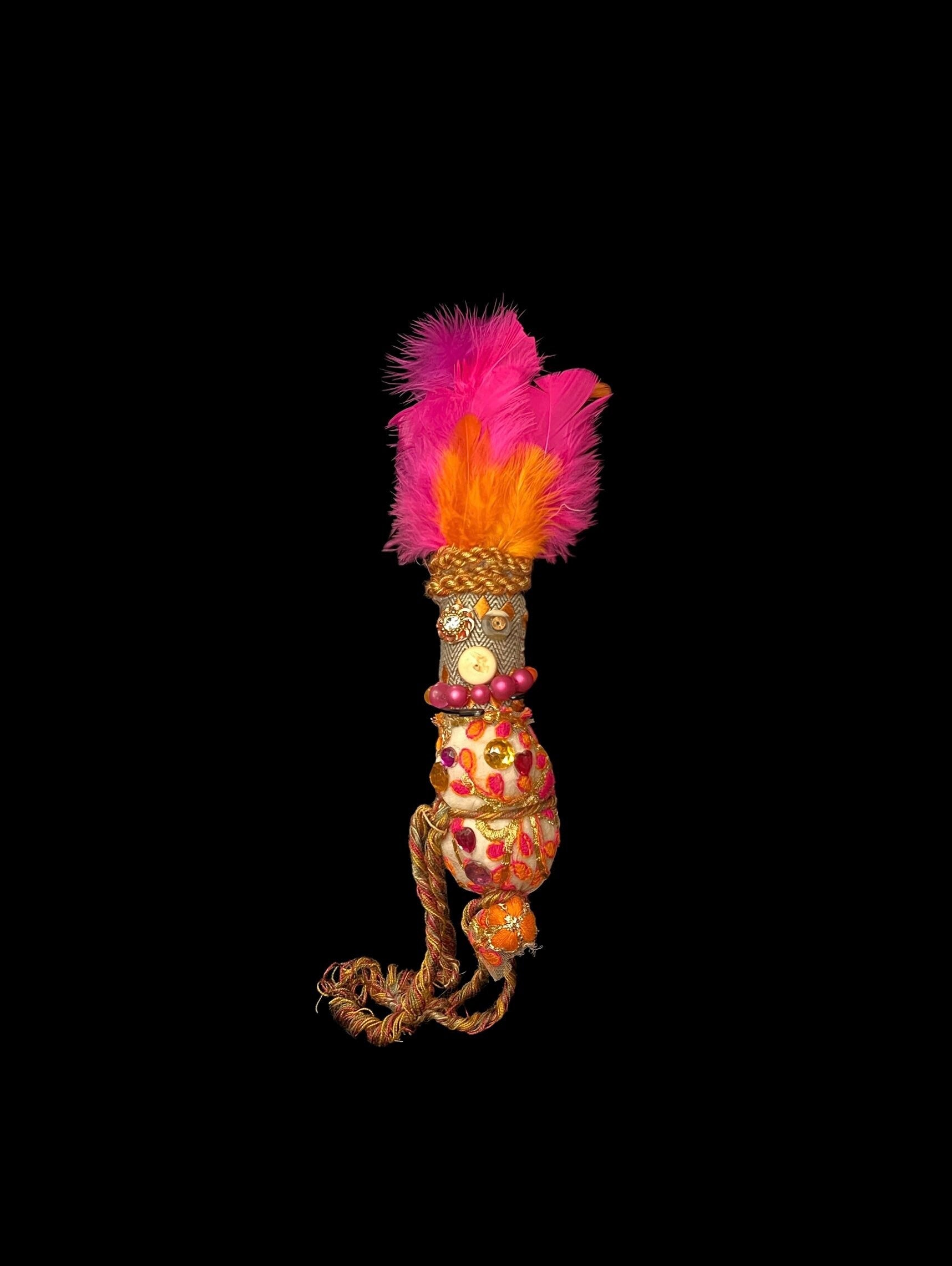 Handcrafted New Orleans Voodoo Doll + Open the Way for Love + JuJu + Cleansed and Blessed + Poppet + Sells for More in Galleries! + Vodou