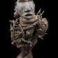 Last One! Nkisi Two-Headed with Glass Statue + Shigidi + Fetish from Kongo for Protection + One of a Kind