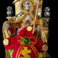 Santa Muerte Dorada Seated Statue + Prosperity + 24K Gold + Baptized + Fixed + Made in Mexico + Trono + Veneration