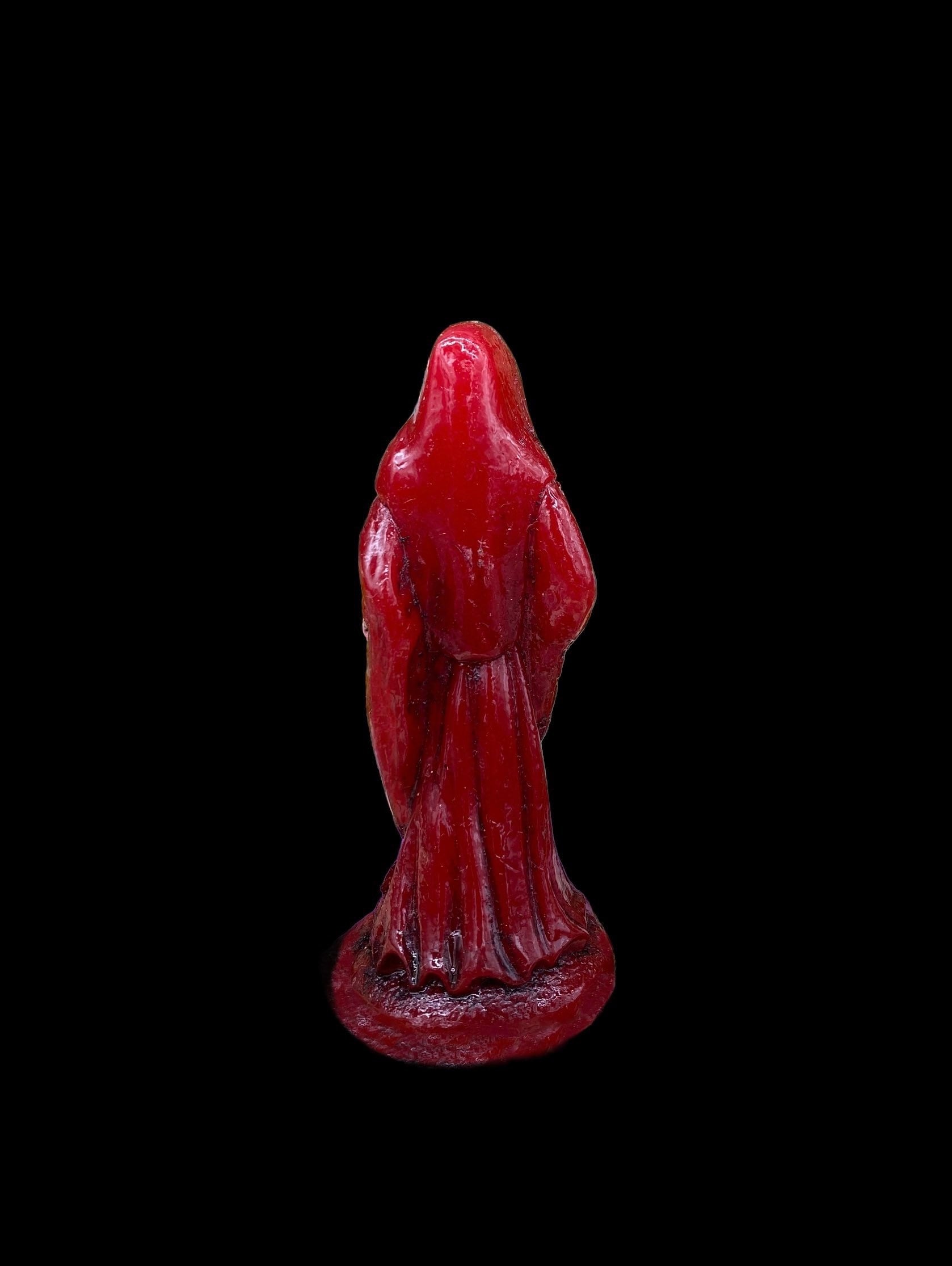 Santa Muerte Roja Justicia / Justice Statue + Baptized + Blessed + Fixed + Made in Mexico