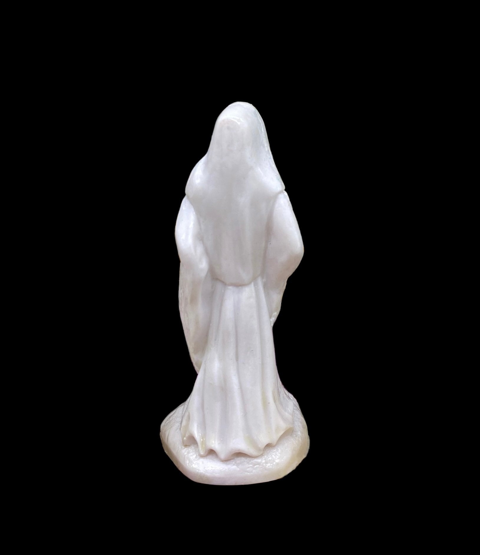 Santa Muerte Blanca Justicia / Justice Statue + Baptized + Blessed + Fixed + Made in Mexico