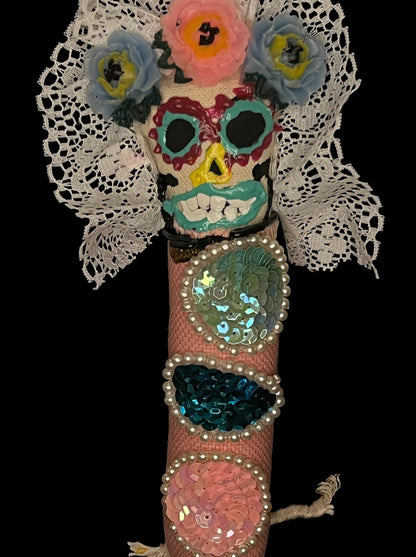 Handcrafted Dia de los Muertos Doll + Day of the Dead + Cleansed and Blessed + Ancestors + Sells for More in Galleries!
