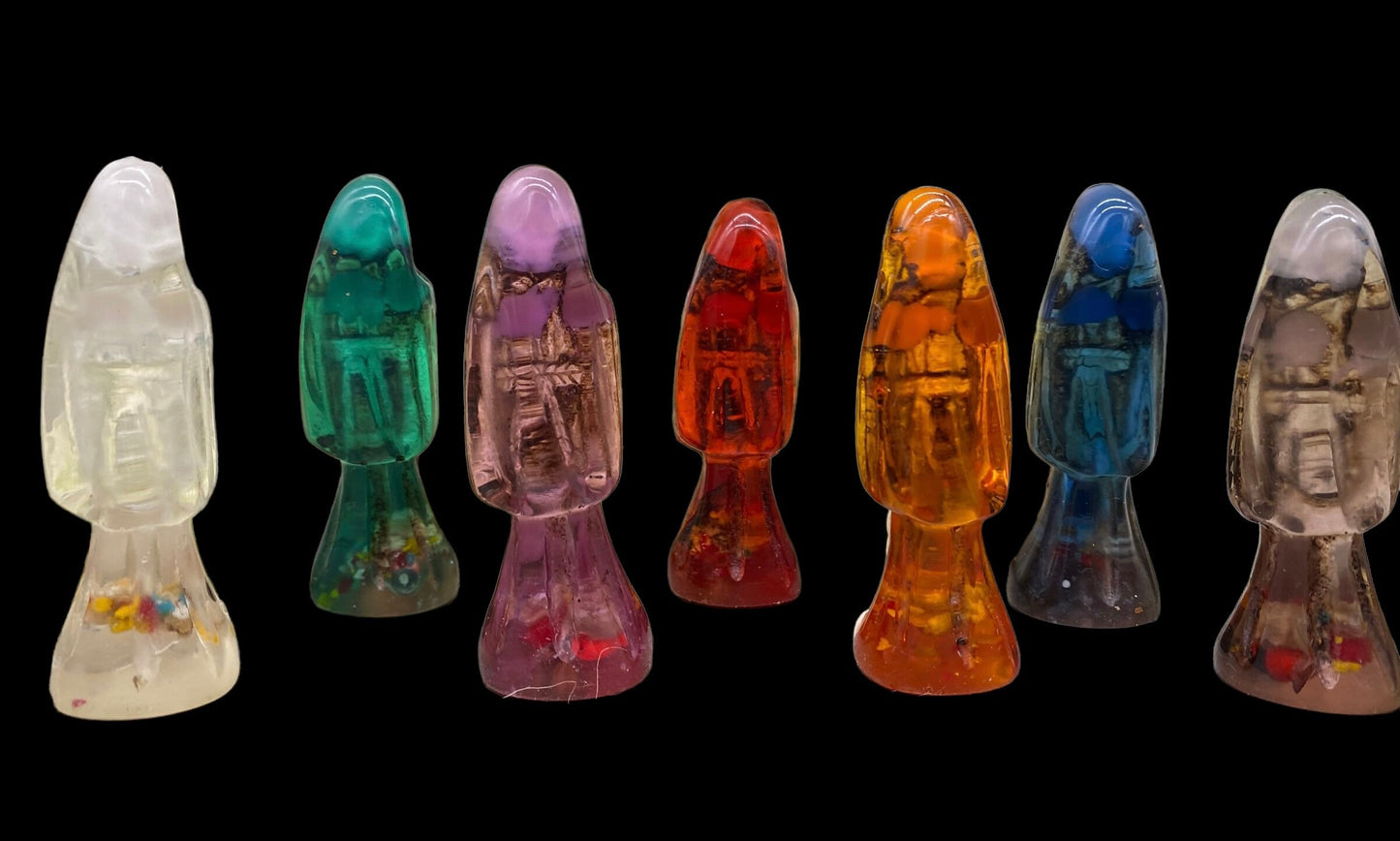 Santa Muerte Statuettes 2.5” + Blessed + Fixed + Made in Mexico
