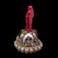 Santa Muerte Roja Statuette + Hear, Speak, See No Evil + Hide Love Spellwork + Baptized + Blessed + Fixed + Made in Mexico