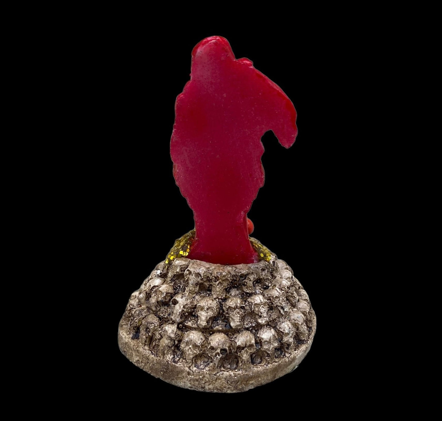 Santa Muerte Roja Statuette + Skulls + Baptized + Blessed + Fixed + Made in Mexico