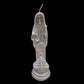 Santa Muerte Plata Figure Candle + Sterling Silver + Improve Finances + Gambling