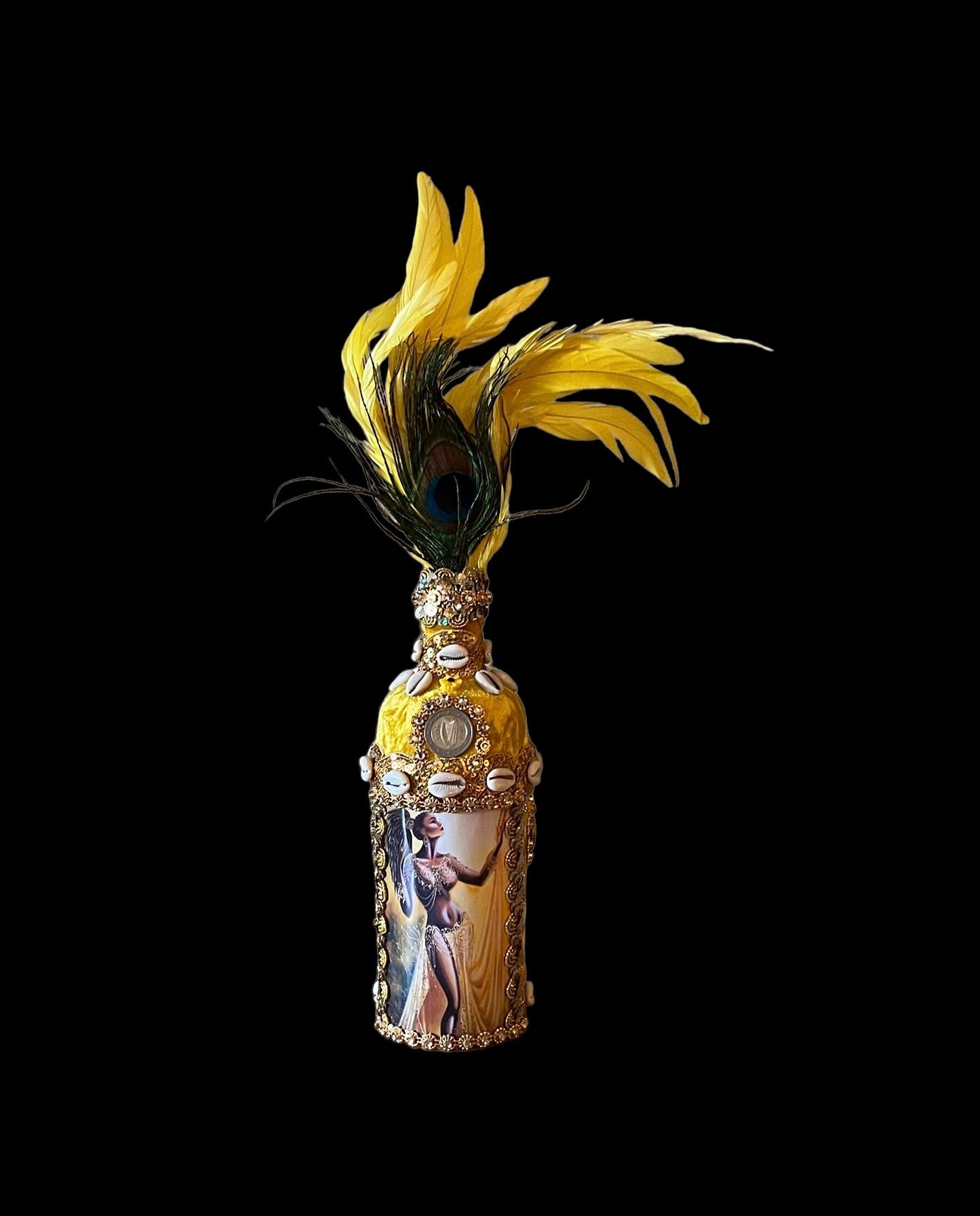 Oshun Boutey + Bottle + Blessed + Made by Lukumi & Haitian Vodou Initiate + Spiritual Art + One of a Kind