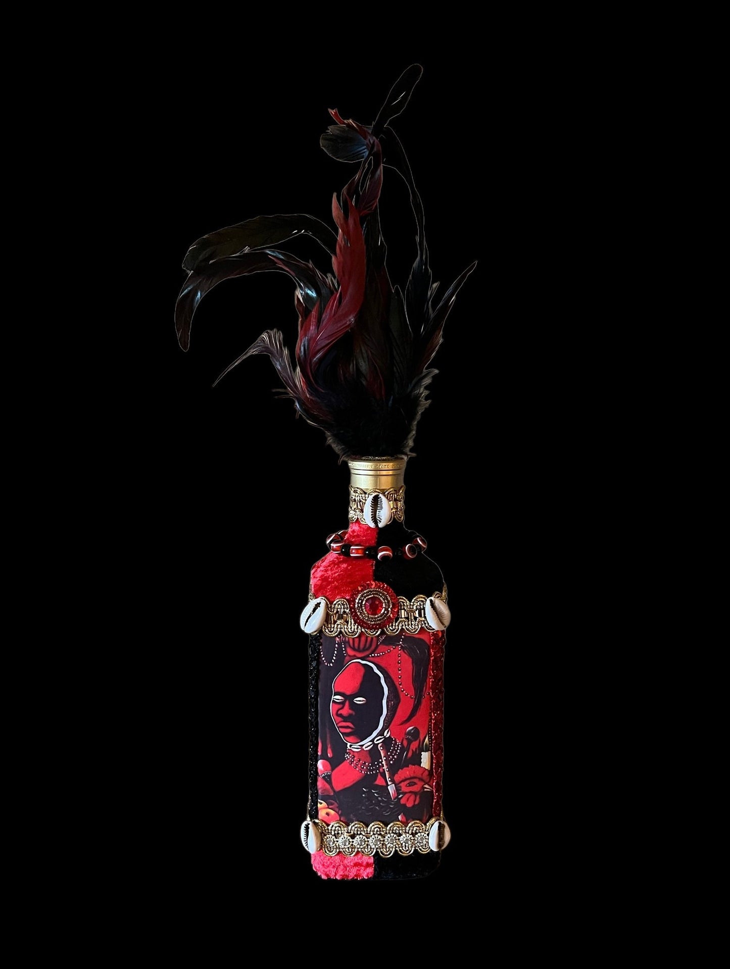 Elegua Boutey + Bottle + Esu + Blessed + Made by Lukumi & Haitian Vodou Initiate + Spiritual Art + One of a Kind
