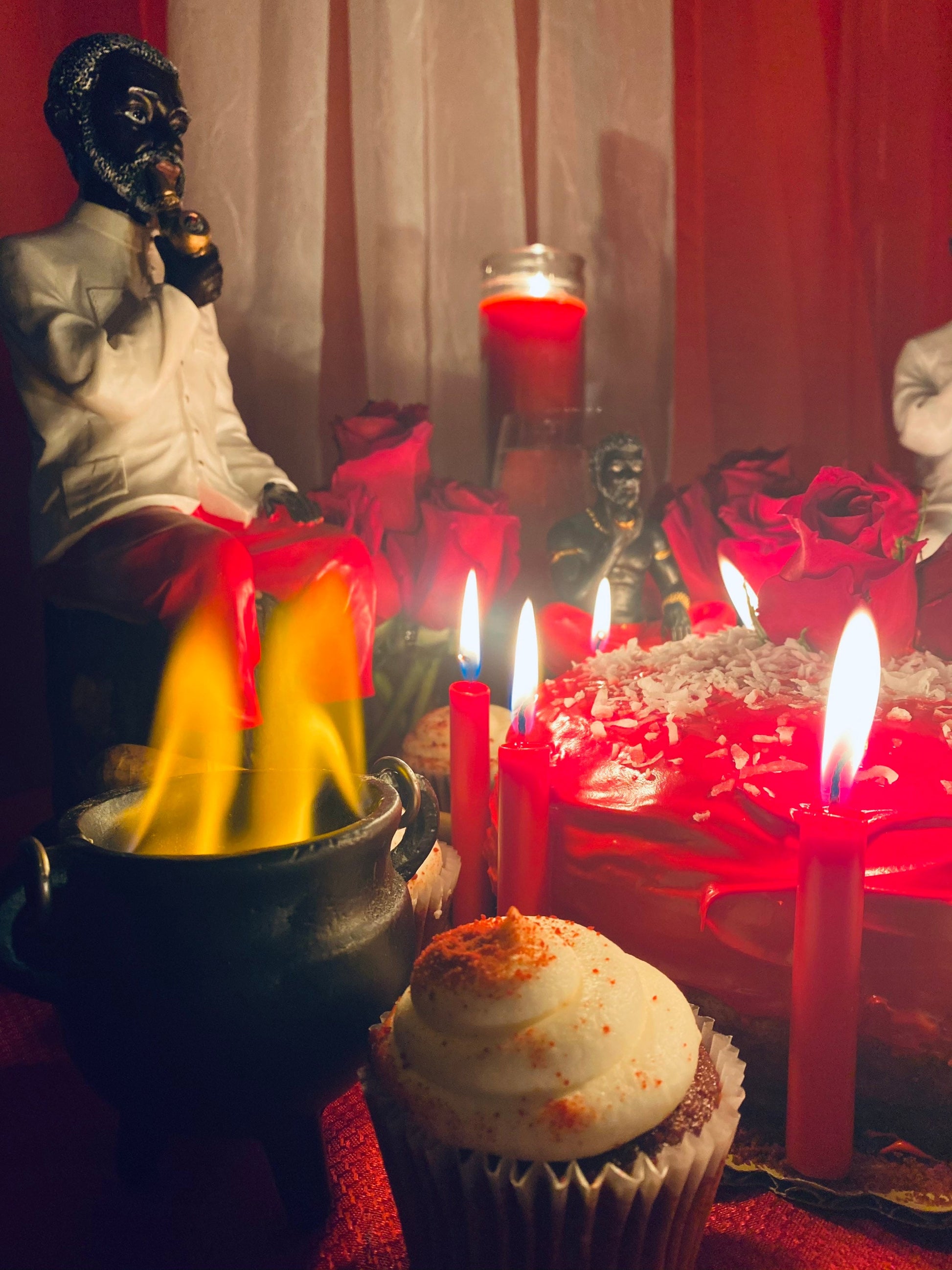Papa Candelo Cedife Oil + Luck + Money + Protection + Wisdom + Healing + Breaking Hexes + 24K Gold + San Carlos + Saint Charles Borromeo