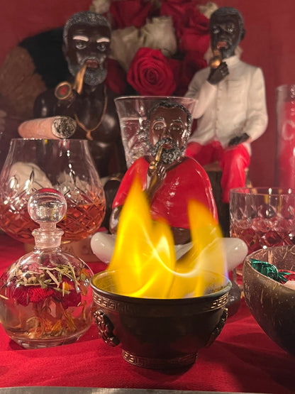 Papa Candelo Cedife Oil + Luck + Money + Protection + Wisdom + Healing + Breaking Hexes + 24K Gold + San Carlos + Saint Charles Borromeo