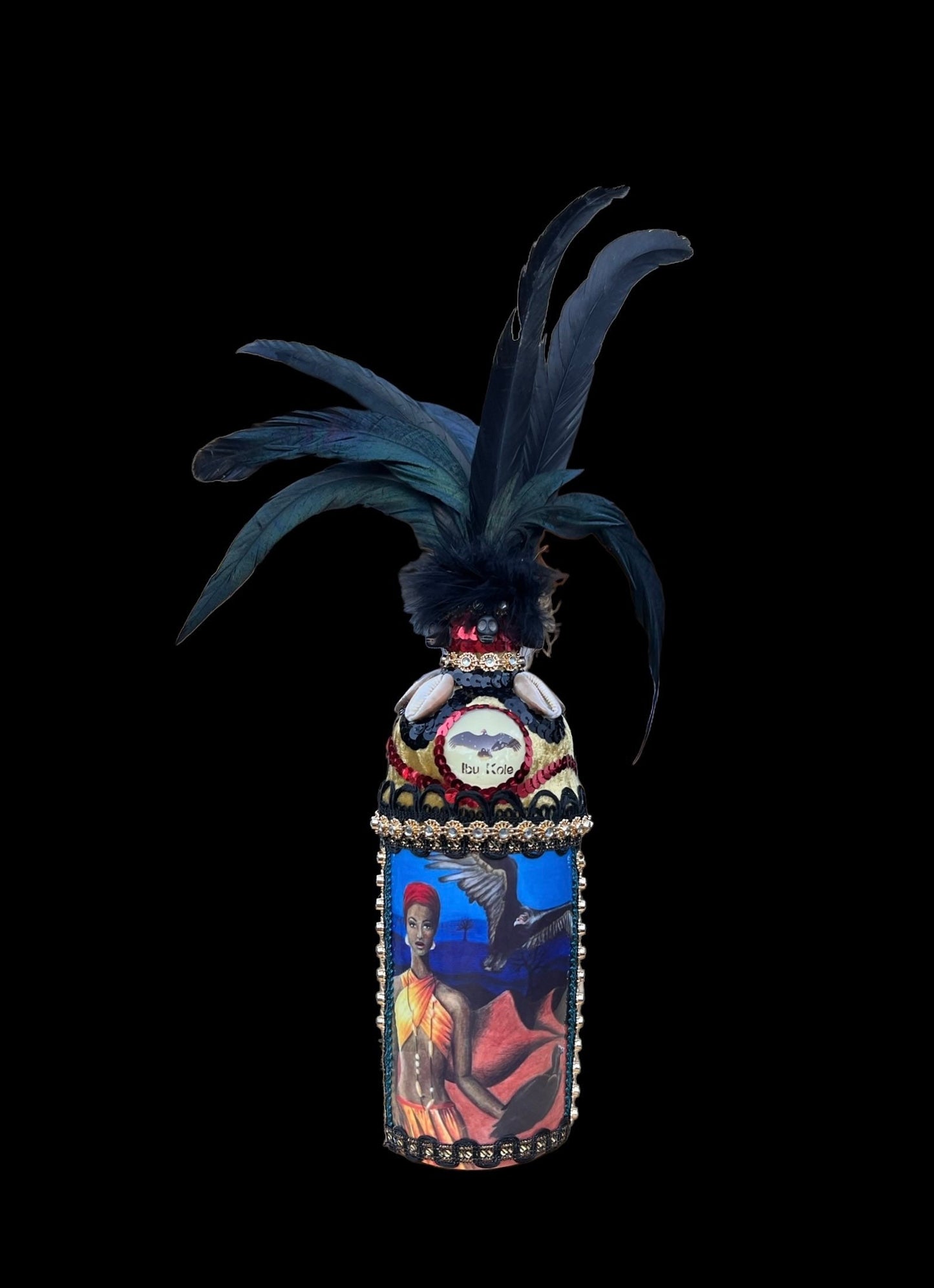 Oshun Ibu Kole Boutey + Bottle + Blessed + Made by Lukumi & Haitian Vodou Initiate + Spiritual Art + One of a Kind