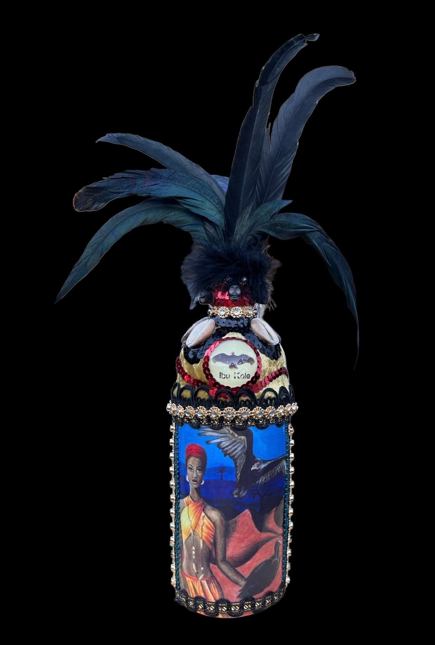 Oshun Ibu Kole Boutey + Bottle + Blessed + Made by Lukumi & Haitian Vodou Initiate + Spiritual Art + One of a Kind