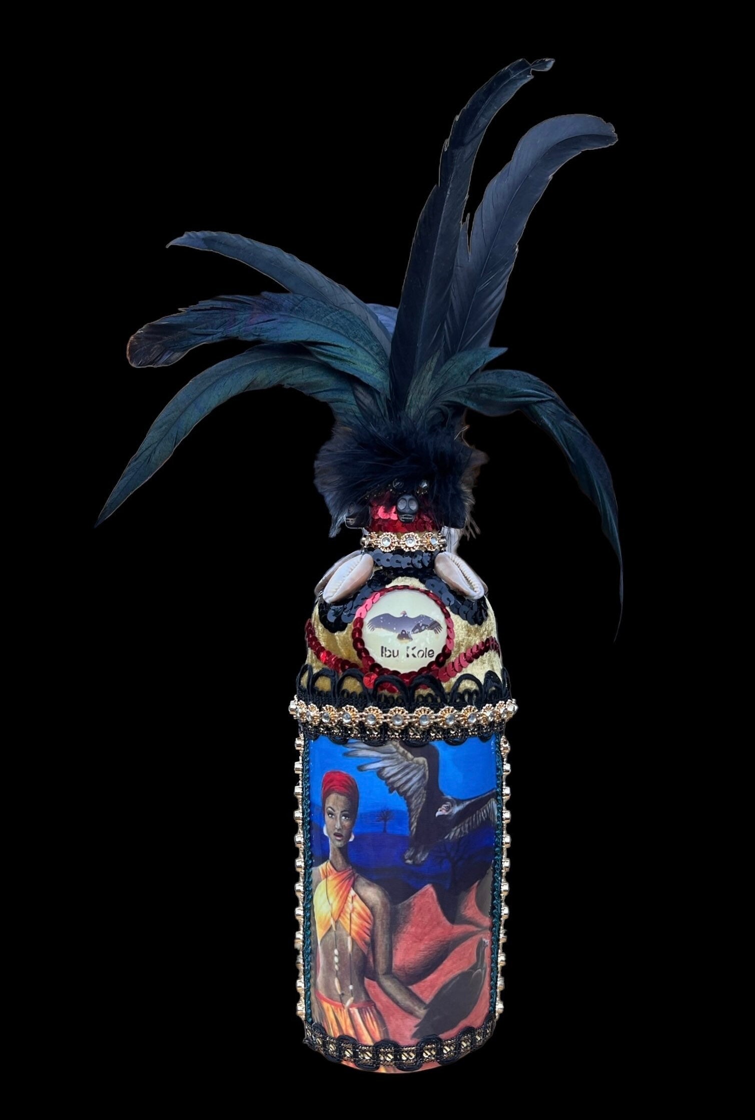 Oshun Ibu Kole Boutey + Bottle + Blessed + Made by Lukumi & Haitian Vodou Initiate + Spiritual Art + One of a Kind