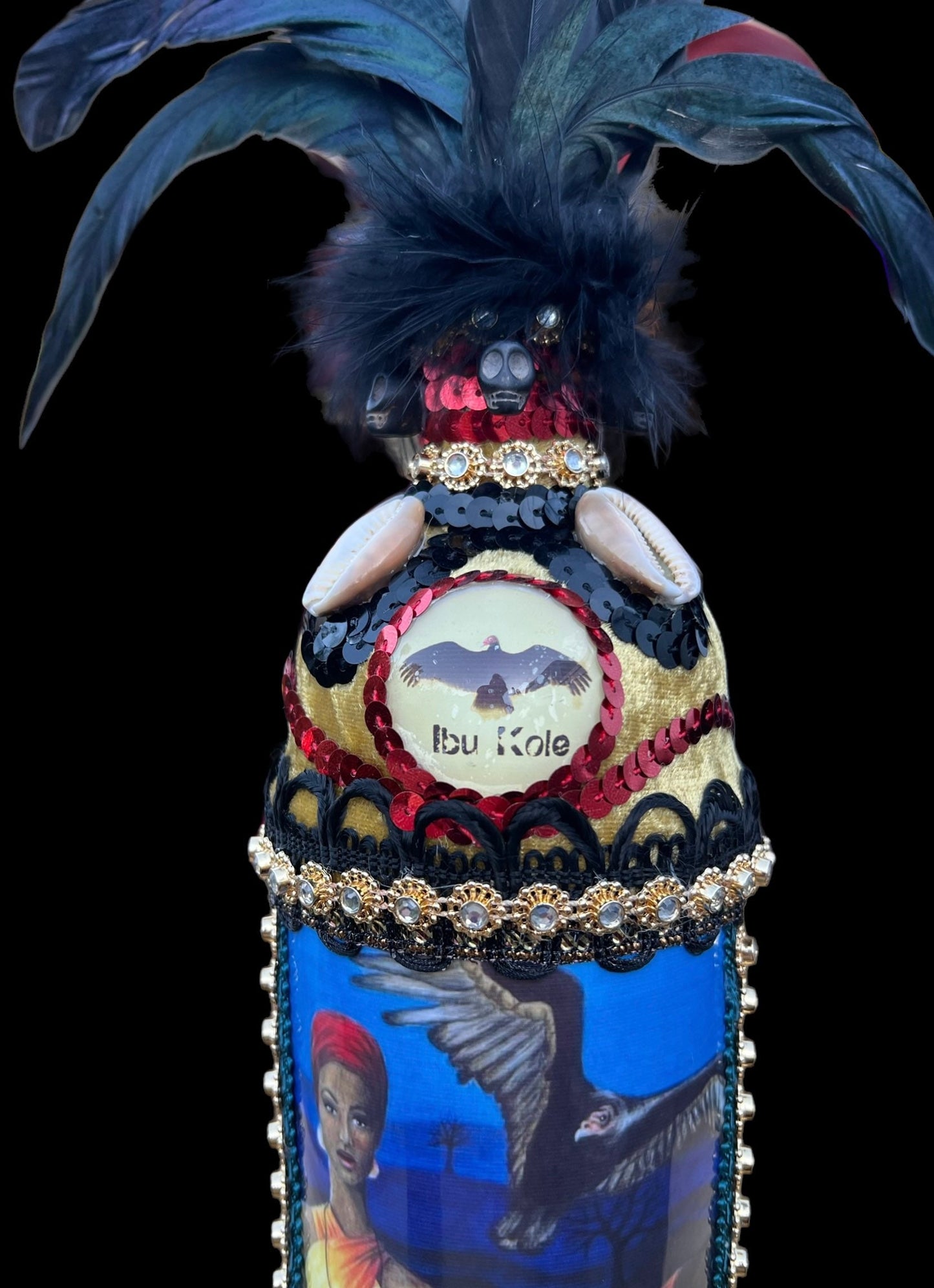 Oshun Ibu Kole Boutey + Bottle + Blessed + Made by Lukumi & Haitian Vodou Initiate + Spiritual Art + One of a Kind