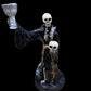 Last One! Santa Muerte Negra Chalice & Cat Statue + Sterling Silver + Baptized + Fixed + Made in Mexico + Necromancy + Gato Negro