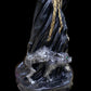 Last One! Santa Muerte Negra Chalice & Cat Statue + Sterling Silver + Baptized + Fixed + Made in Mexico + Necromancy + Gato Negro