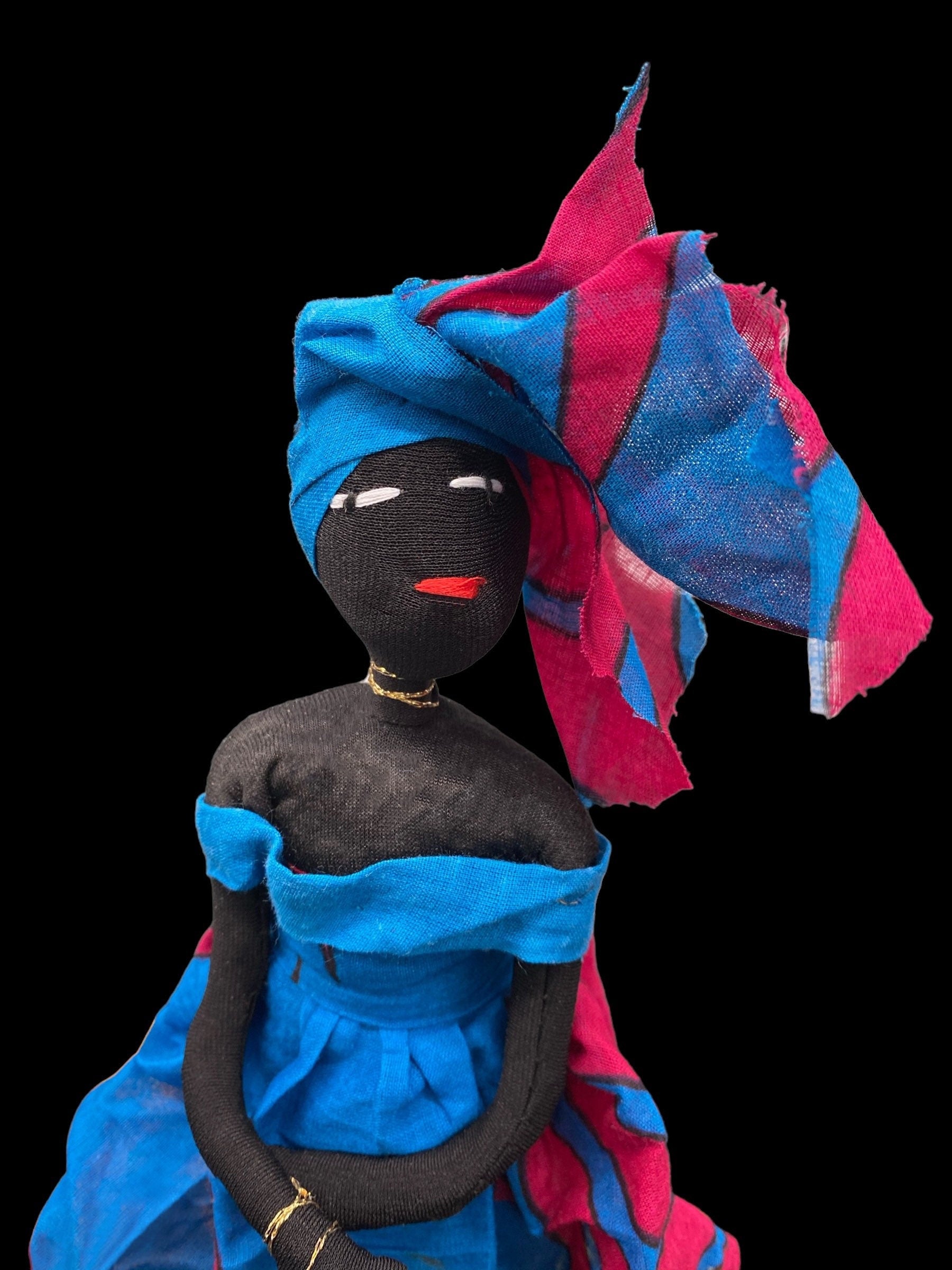 Blue Lingeer Doll + Africa + Senegal + Altar Dollie + La Sirene + Yemaya