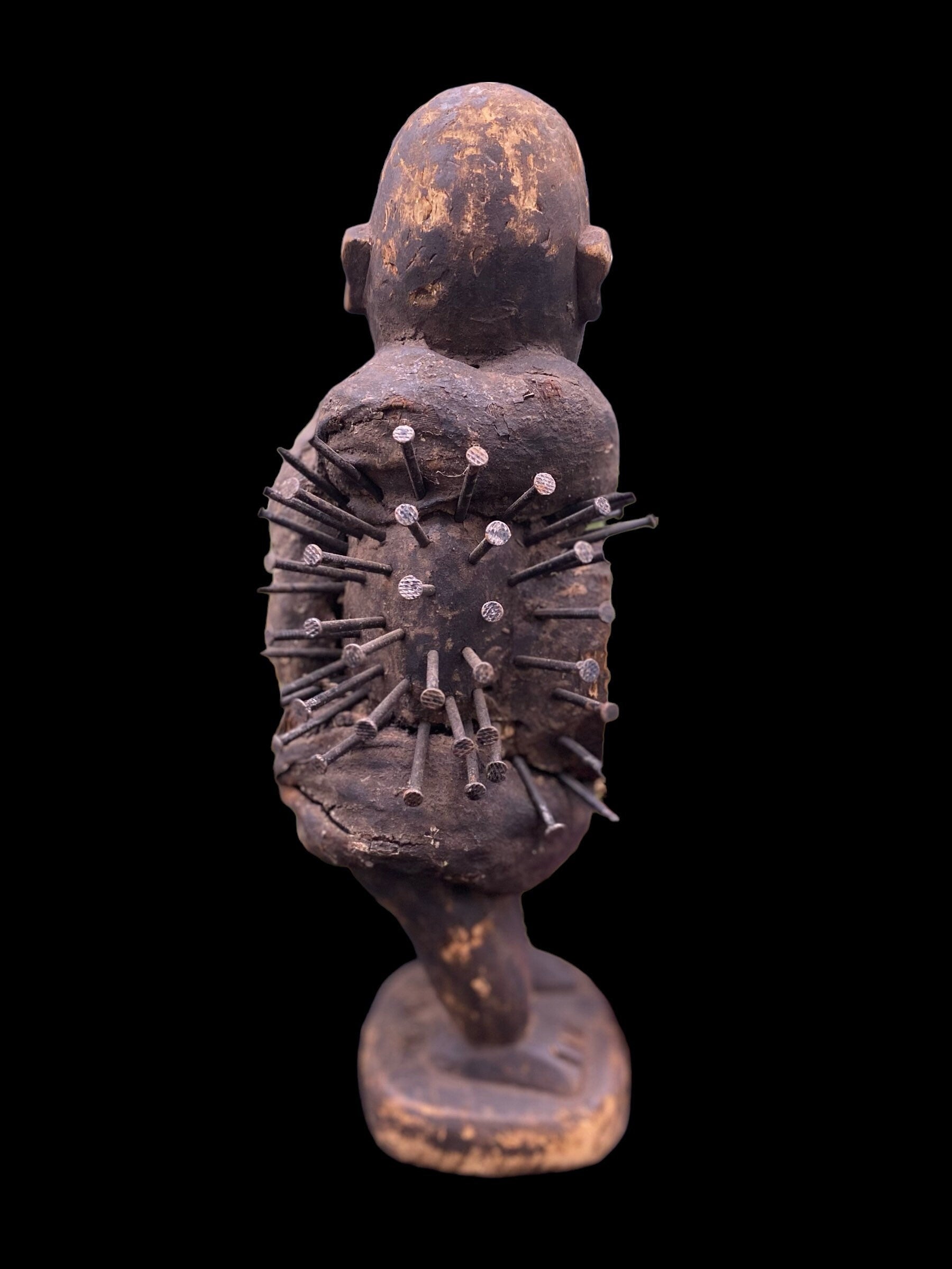Last One! Nkisi Statue + Shigidi + Fetish from Kongo for Protection + One of a Kind