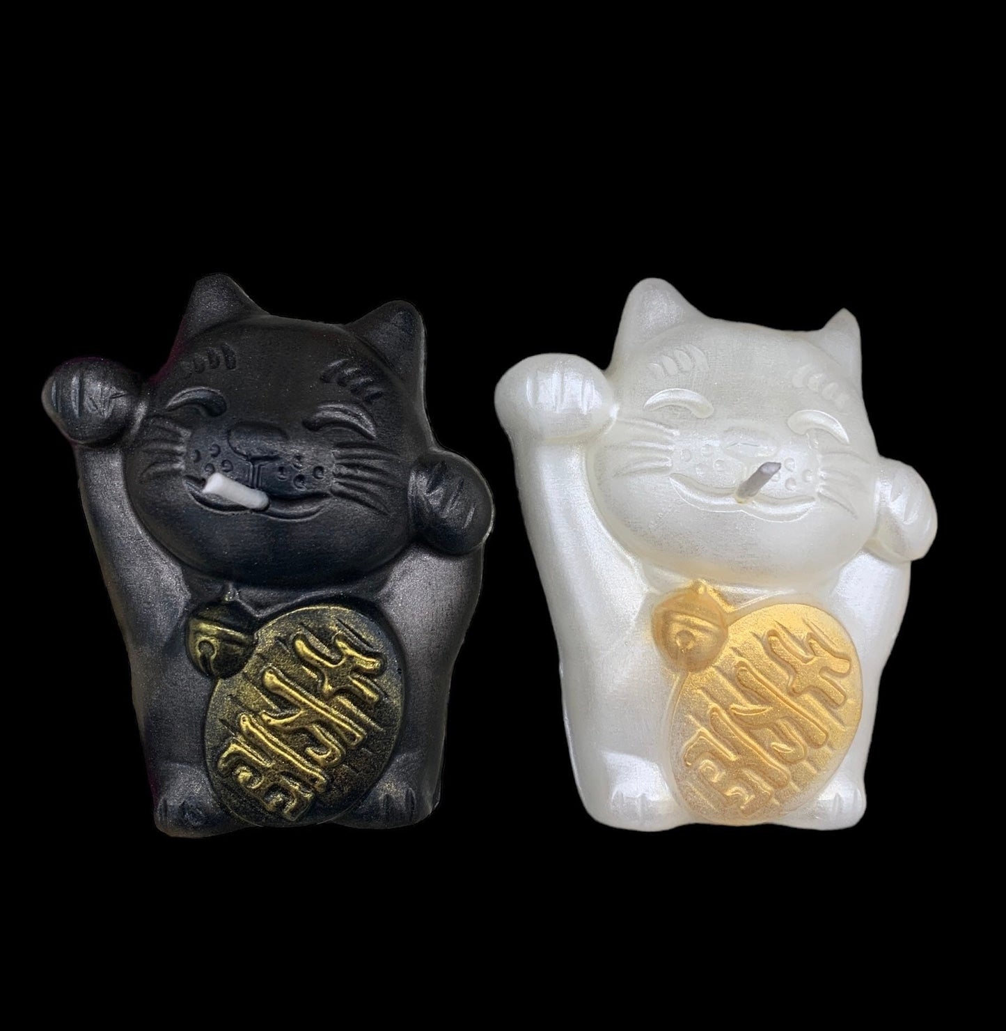 Lucky Cat Candle + Maneki-neko