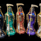 Deluxe Santa Muerte Statue + 24K Gold + 7” + Baptized + Fixed + Made in Mexico