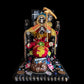 Santa Muerte Siete Colores Seated Statue + Protection + 24K Gold + Baptized + Fixed + Made in Mexico + Trono + Veneration