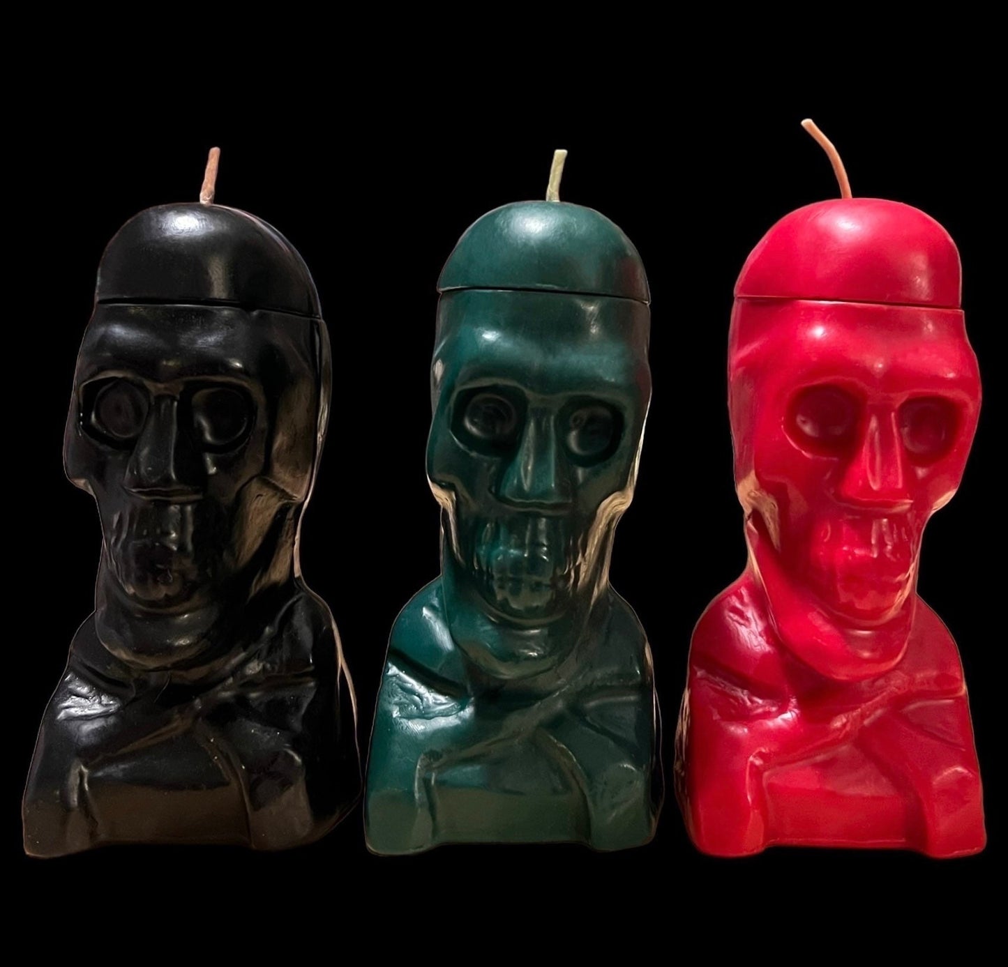 Loadable Skull & Crossbones Candle + Love + Money + Hex + Send Spirits of the Dead