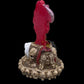 Santa Muerte Roja Statuette + Hear, Speak, See No Evil + Hide Love Spellwork + Baptized + Blessed + Fixed + Made in Mexico