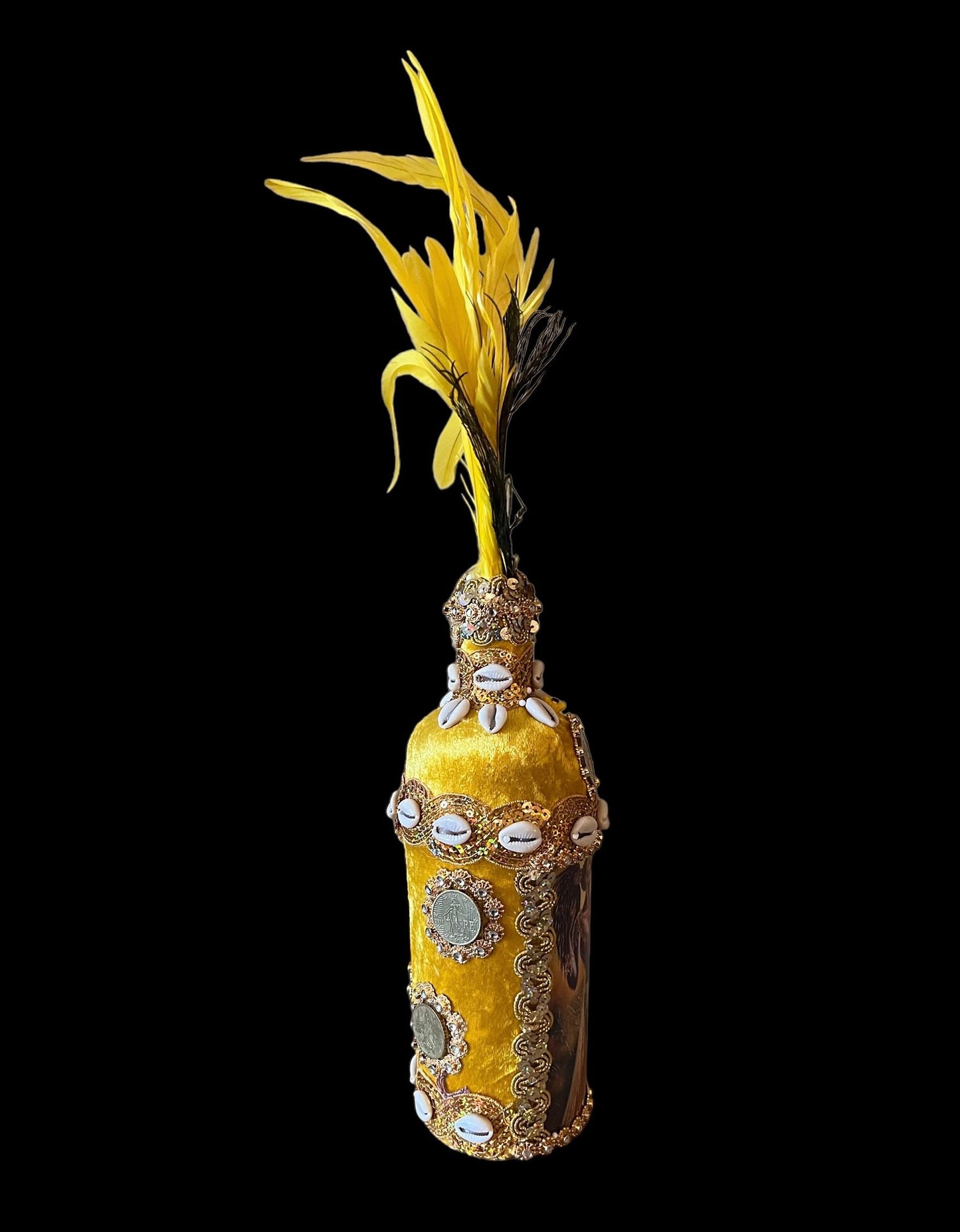 Oshun Boutey + Bottle + Blessed + Made by Lukumi & Haitian Vodou Initiate + Spiritual Art + One of a Kind