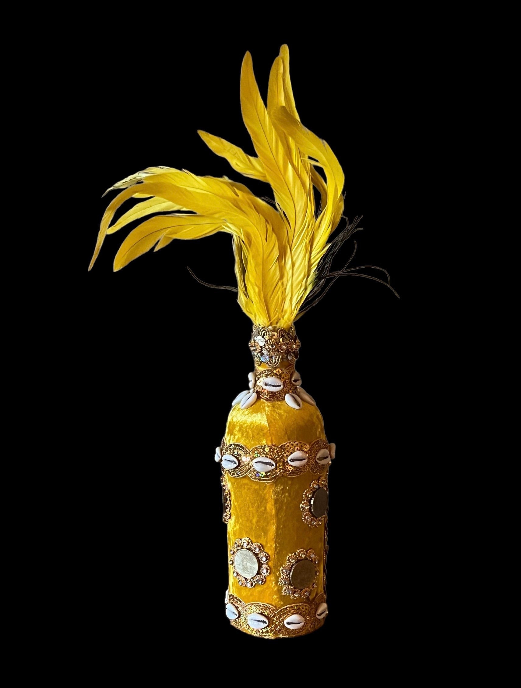 Oshun Boutey + Bottle + Blessed + Made by Lukumi & Haitian Vodou Initiate + Spiritual Art + One of a Kind