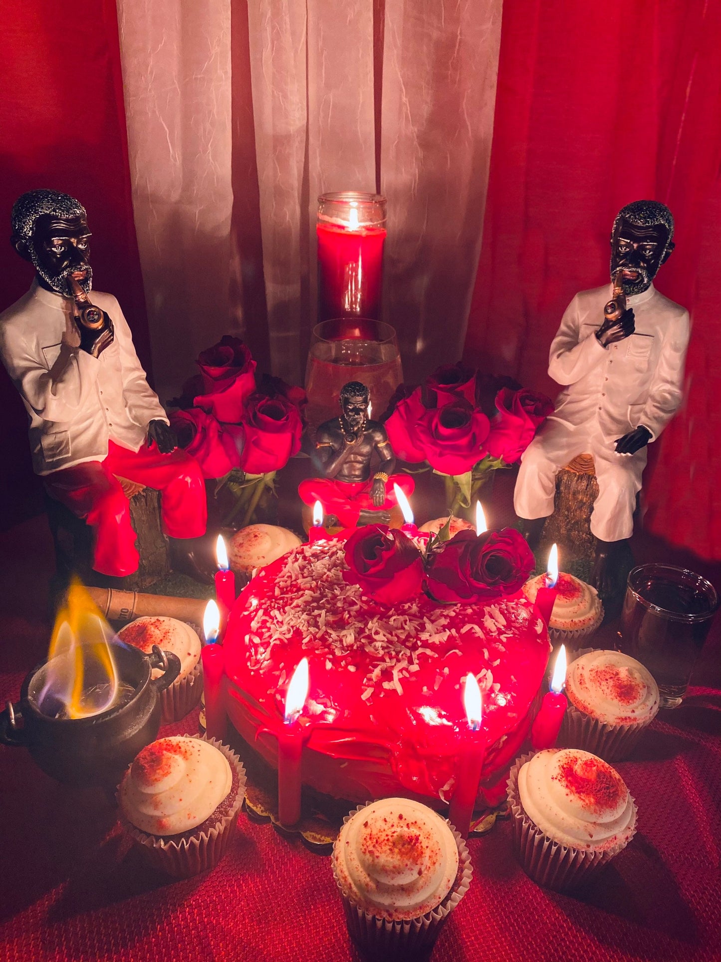 Papa Candelo Cedife Oil + Luck + Money + Protection + Wisdom + Healing + Breaking Hexes + 24K Gold + San Carlos + Saint Charles Borromeo