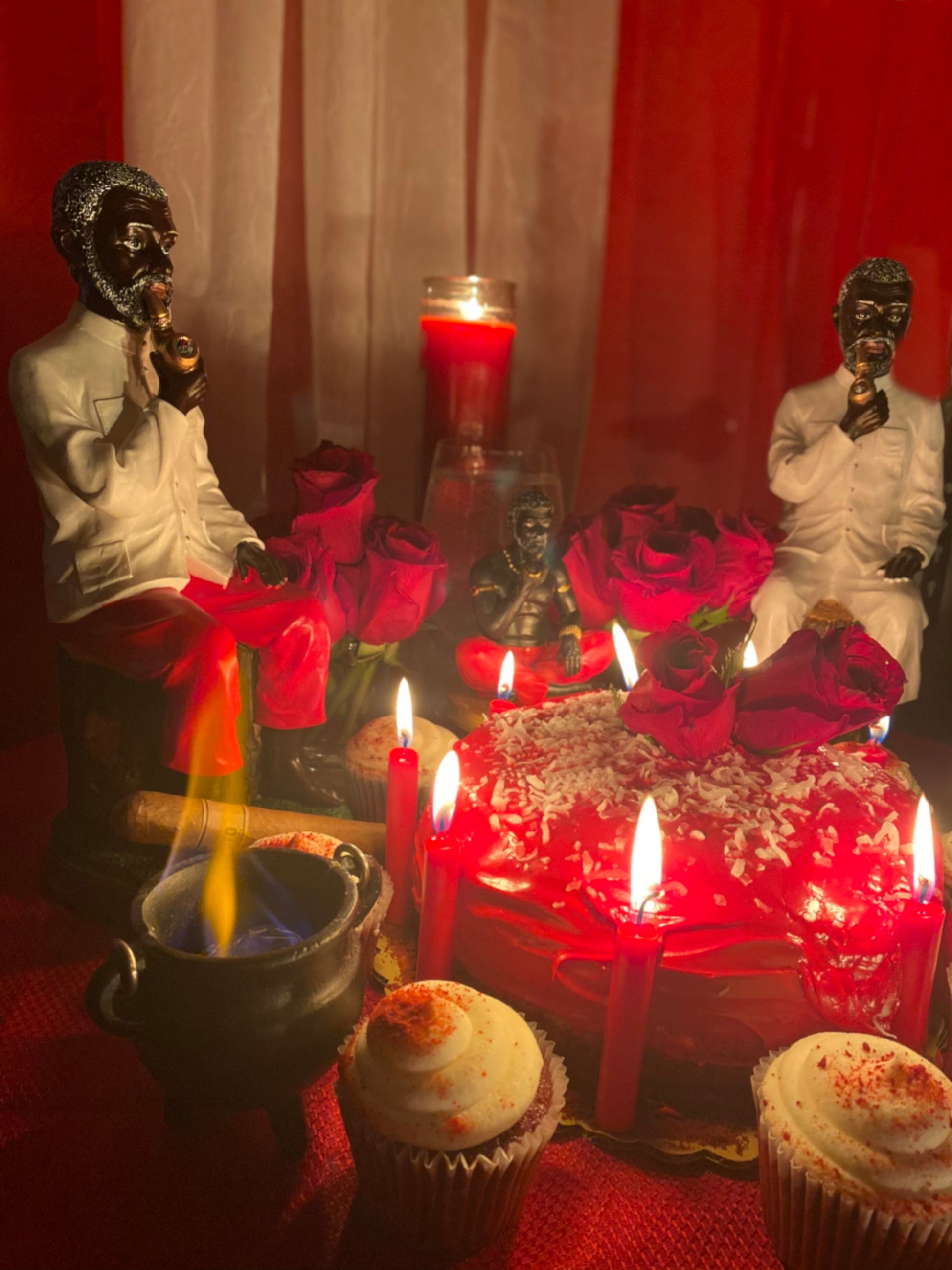 Papa Candelo Cedife Oil + Luck + Money + Protection + Wisdom + Healing + Breaking Hexes + 24K Gold + San Carlos + Saint Charles Borromeo