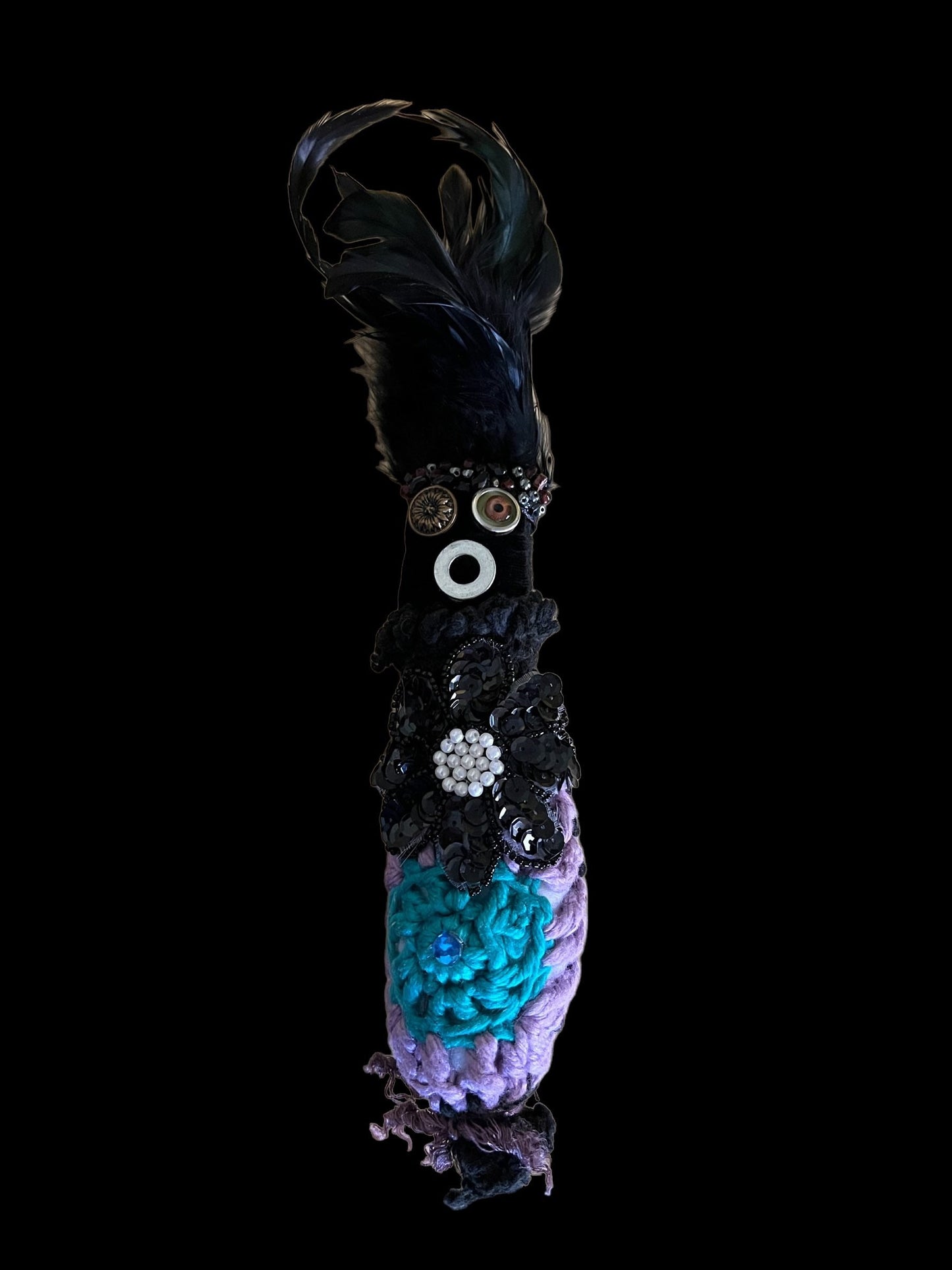 Handcrafted New Orleans Voodoo Doll + JuJu + Cleansed and Blessed + Poppet + Sells for More in Galleries! + Vodou