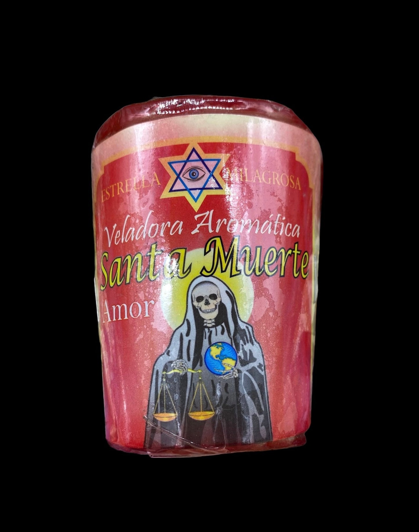 Santa Muerte Roja Love Candle + Money + Made in Mexico