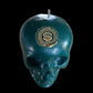 Skull Candle with Imprint + 24K Gold + Sterling Silver + Influence Thoughts + Mental Health